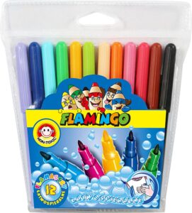 PISAKI 12KOL SPIERAL FLAMINGO ETUI