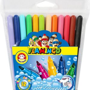 PISAKI 12KOL SPIERAL FLAMINGO ETUI
