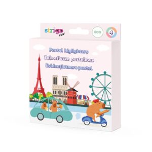 ZAKRESLACZ 4KOL PASTEL ECO KAPIBARA S